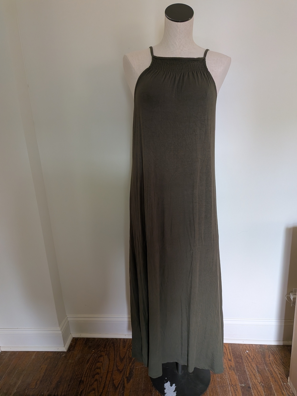 Heart & Hips Olive Halter Maxi Dress